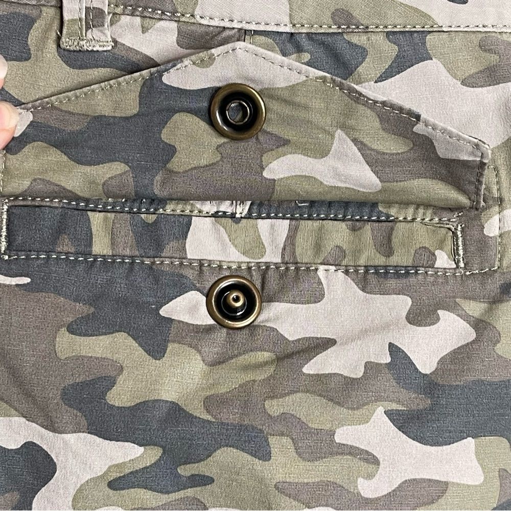 The Black Dog Camouflage Cargo Skirt Camo Straight Cotton Pockets Casual Women S - Picture 12 of 15